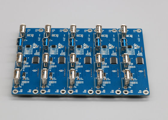 Un bon prix. FR4 6 Assemblée bleue de carte électronique de la couche 1.6mm 1OZ Soldermask en ligne